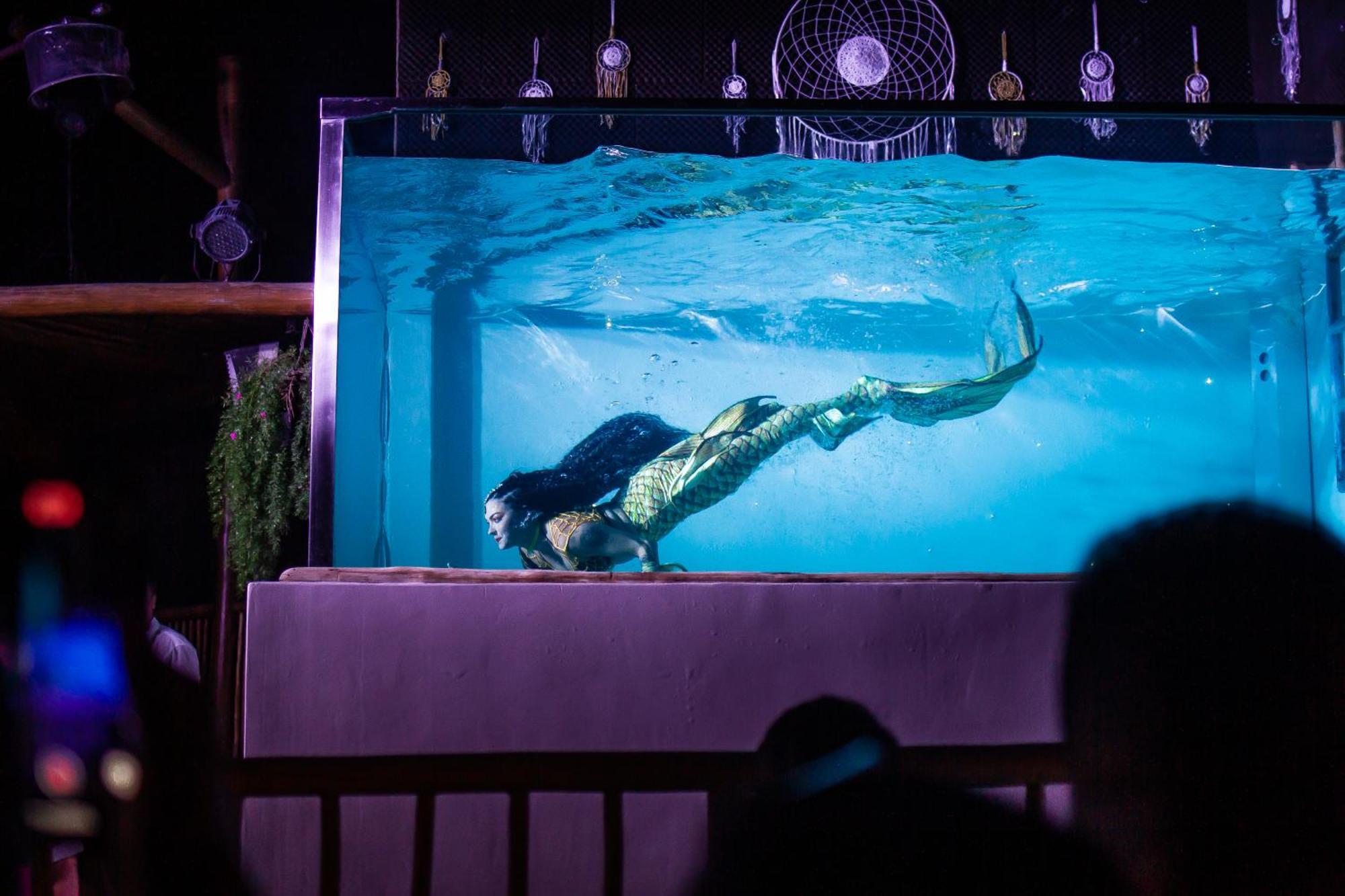 Cafe Jeri Hotel จีโจกา จี เจรีกวากวารา ภายนอก รูปภาพ A mermaid in a tank